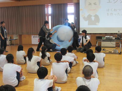 空気砲　発射！